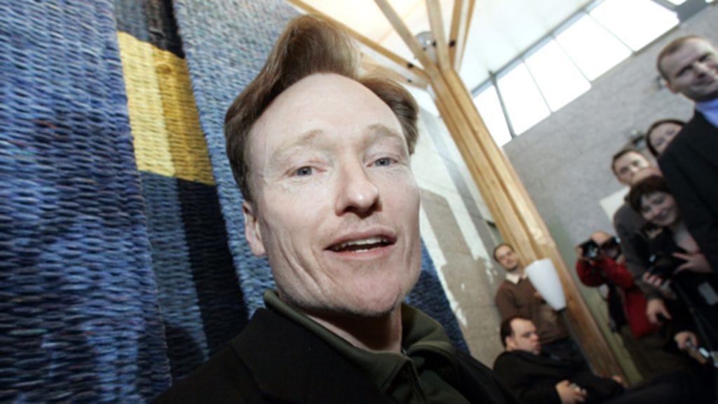 Conan O’ Brien vieraili Suomessa helmikuussa 2006. (kuva: Lehtikuva)