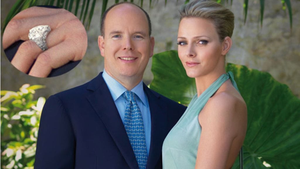 Monacon prinssi Albert ja Charlene Wittstock ovat nyt kihlapari. (Kuva: EPA)