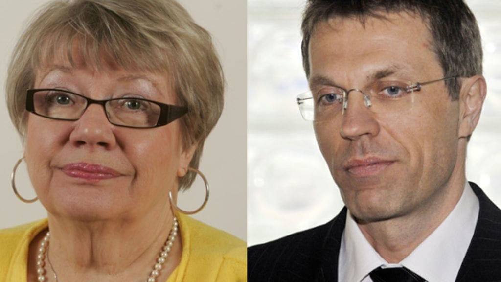 Tuulikki Ukkola ja Jari Sarasvuo (kuva: Lehtikuva)