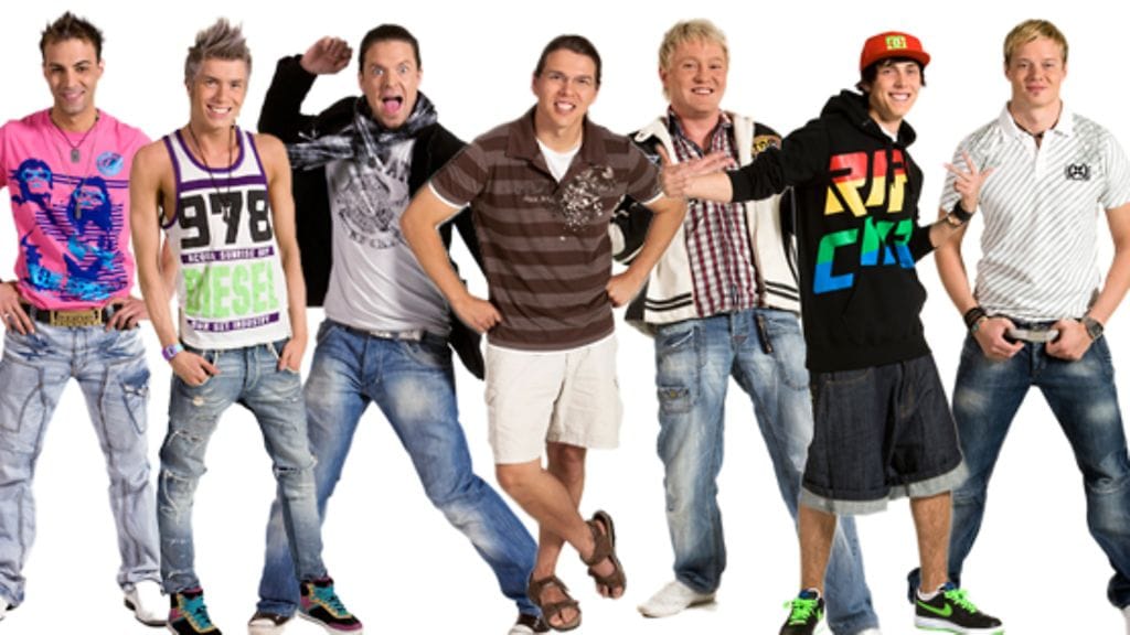 Big Brother 2009 miehet: Aso, Ragnar, Sami, Esa A, Nino, Sampo ja Esa J (Kuvat Sub)