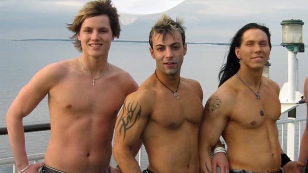 BB-Aso BB-Alexin ja BB-Riston kanssa Mr. Finland -finaalissa 2008 (Kuva: Timo Salmesmaa)