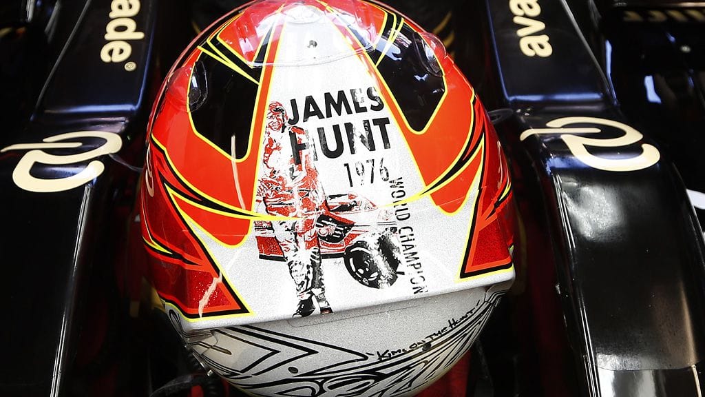James Hunt nähtiin Räikkösen kypärässä vielä torstaina