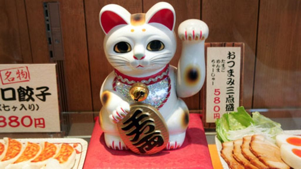 Ravintolan näyteikkuna Tokiossa. (Lehtikuva)