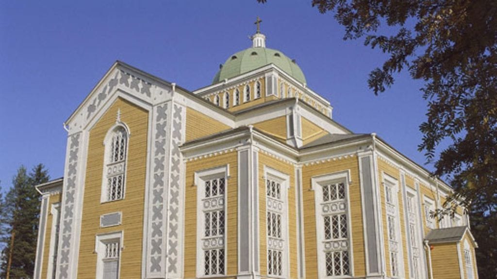 Kerimäen puukirkko. Kuva: Lehtikuva