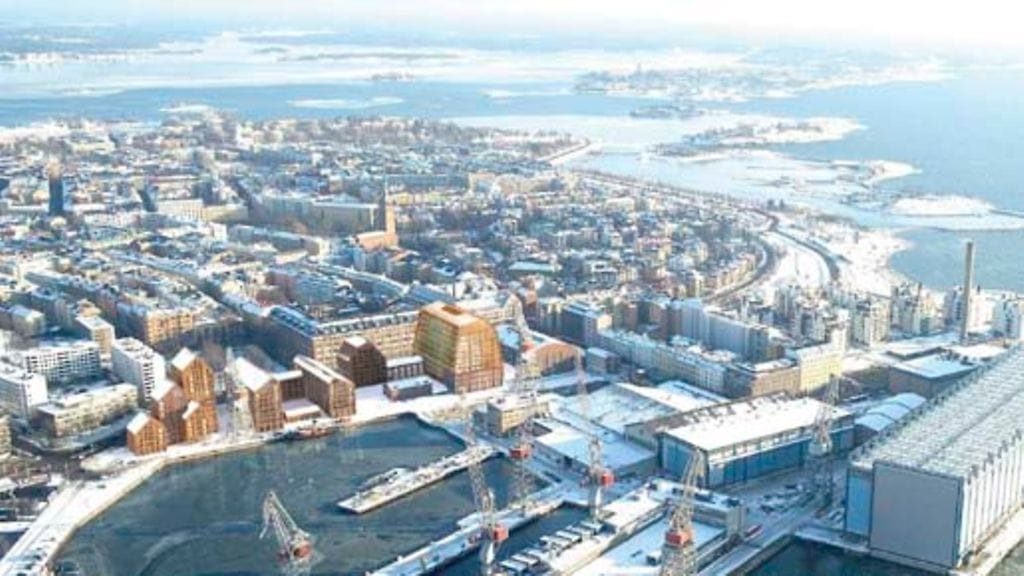 Telakkaranta, ilmakuva.