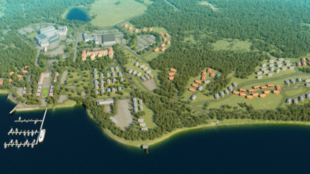 Saimaa Gardens -lomakeskus mökkikylineen, hotellipalveluineen ja kylpylöineen sijaitsee Rauhan historiallisessa mielisairaalaympäristössä Lappeenrannassa.