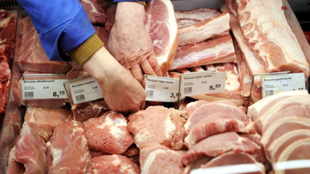 Porsasta myynnissä Chef-Wotkin's tehtaanmyymälässä Helsingissä 5. toukokuuta 2010. Kuva: Lehtikuva.