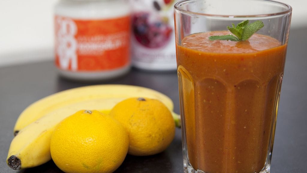 Hellepäivän lounaana toimii erinomaisesti virkistävä smoothie