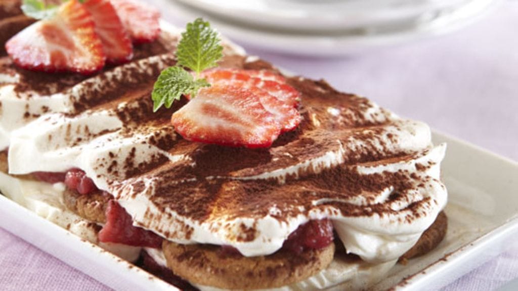 Kaura-raparperitiramisu