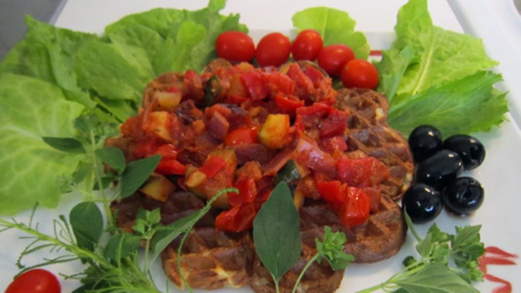 Yrttivohvelit kasvistäyttellä