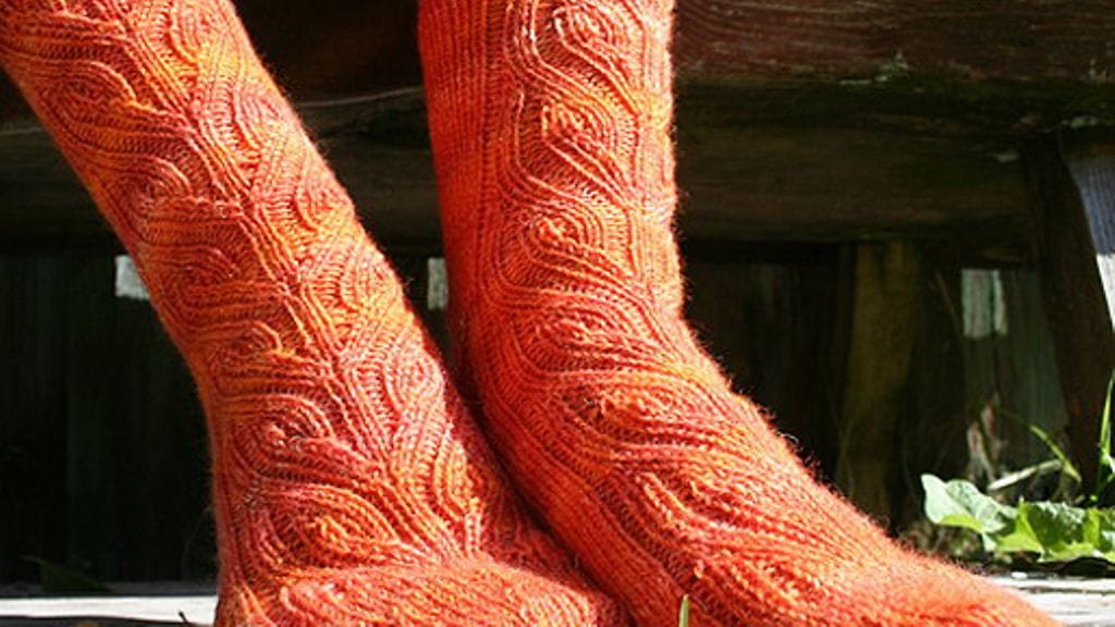 Koristeelliset villasukat. Kuva: Pia Tuononen, Villapallo-blogi.