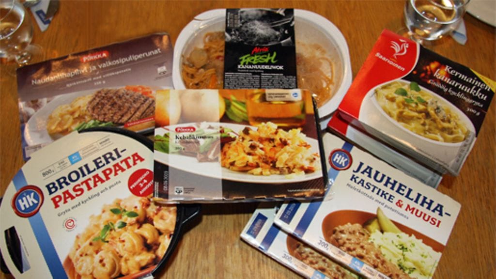 Valmisruuat testissä. Kuva: MTV3.