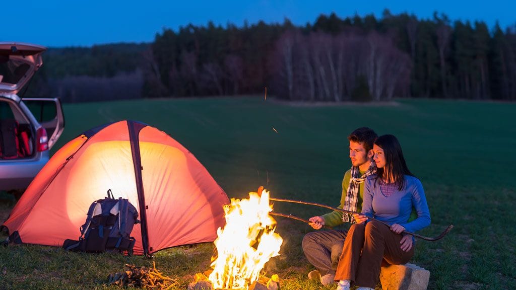 Telttavalikoimaa Provinssirockissa kesällä 2012.