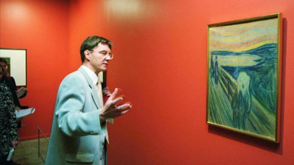 Yksi Munchin Huudoista oli esillä taidekeskus Retretissä toukokuussa 1999.