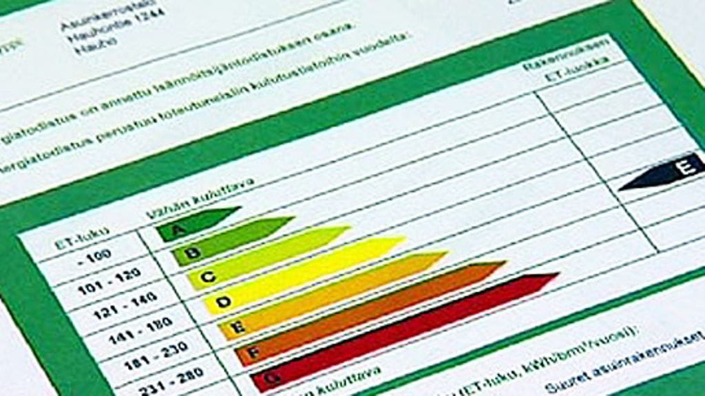 Energiatodistus tulee kallistumaan kesäkuun jälkeen.