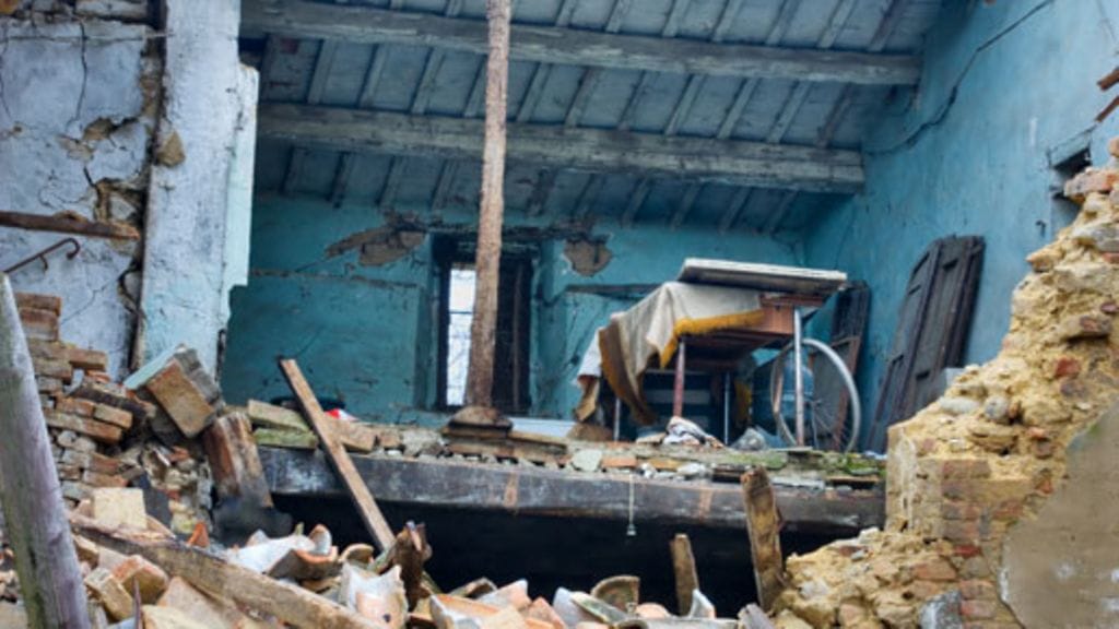 Ostaisitko sinä kodin, joka olisi kuin pommin jäljiltä? Kuvan asunto ei liity tapaukseen.