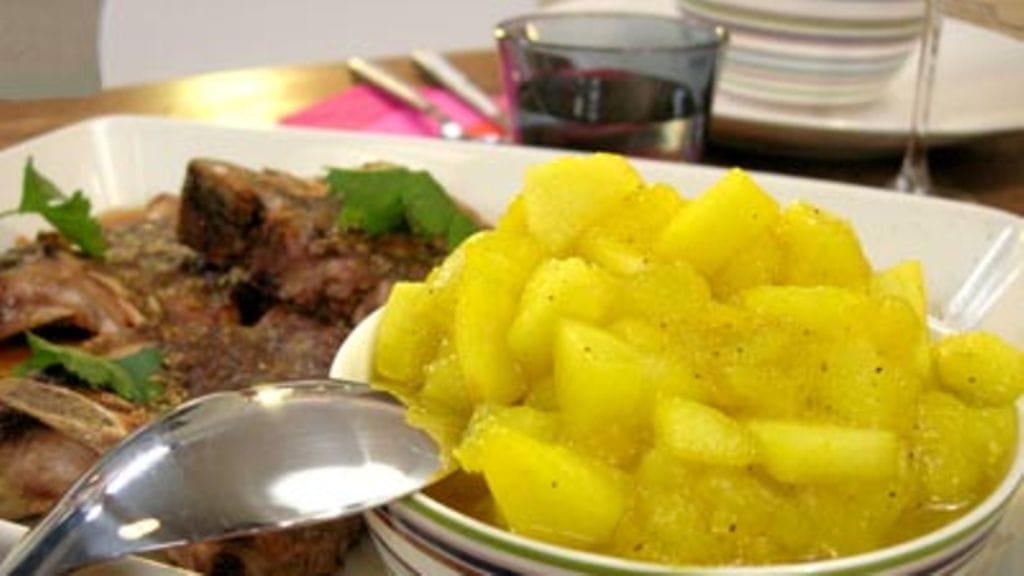 Chilipossua ja omenakompottia