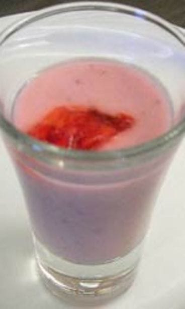 Mansikka-cappuccino