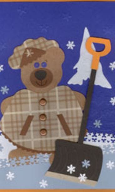 joulukortti-idea: nalle