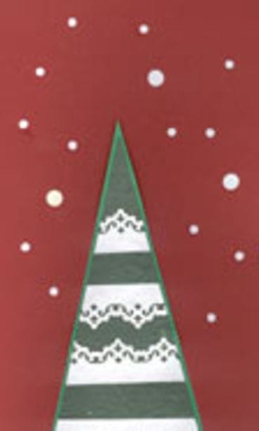 joulukortti-idea: kuusipuu