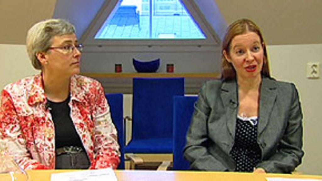 Anne Viita (Vuokralaisten Keskusliitto) ja Virpi Hienonen (Suomen Vuokranantajat).