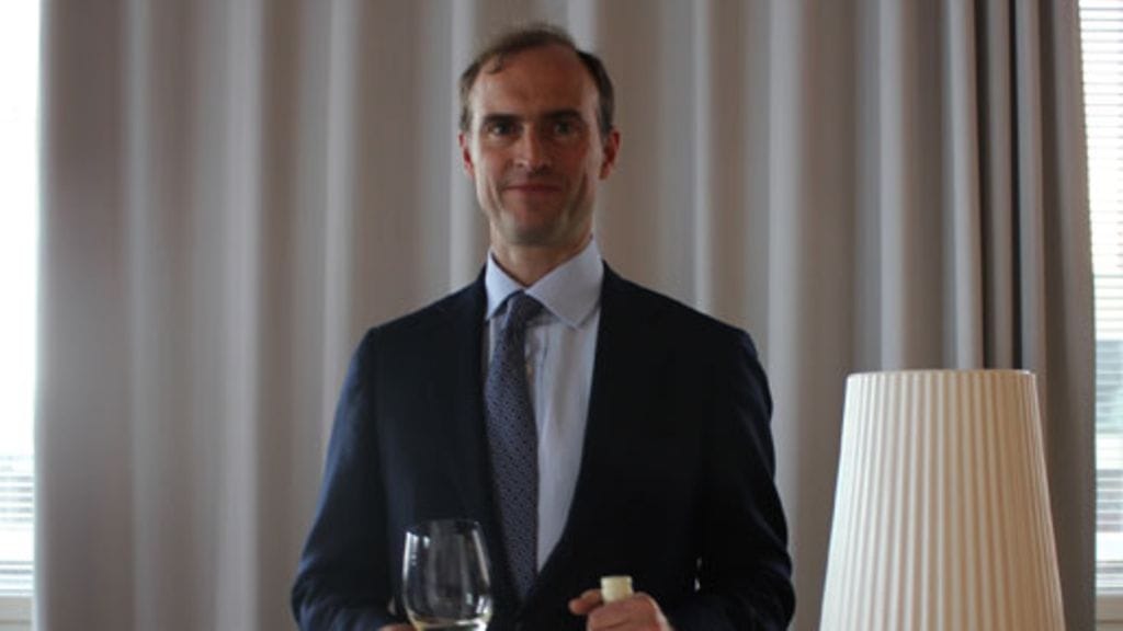 Prinz Donatus Von Hessen vieraili huhtikuussa 2012 Suomessa esittelemässä viinejään