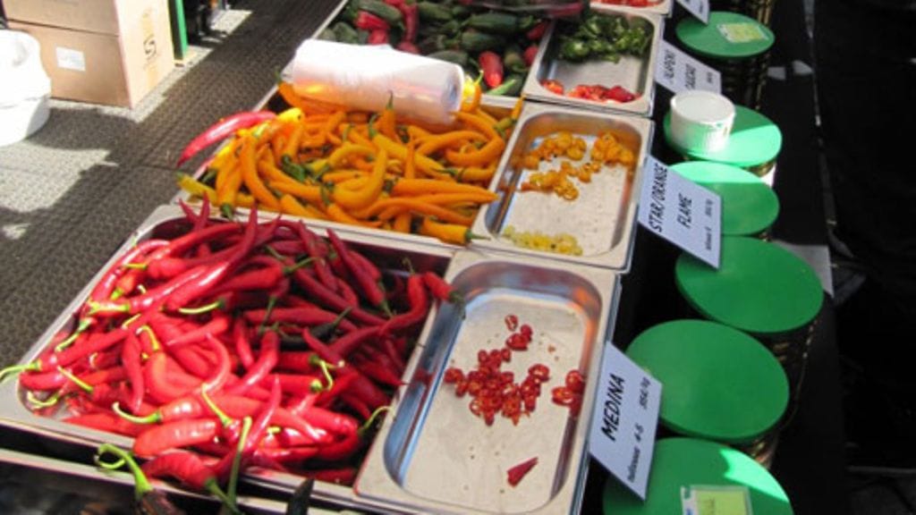 Chilifest 2012 -tapahtuman tarjontaa.