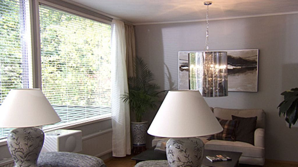 Olohuone remontin jälkeen.