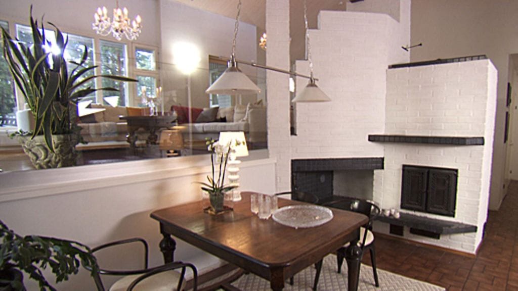 Ruokailutila muutoksen jälkeen.