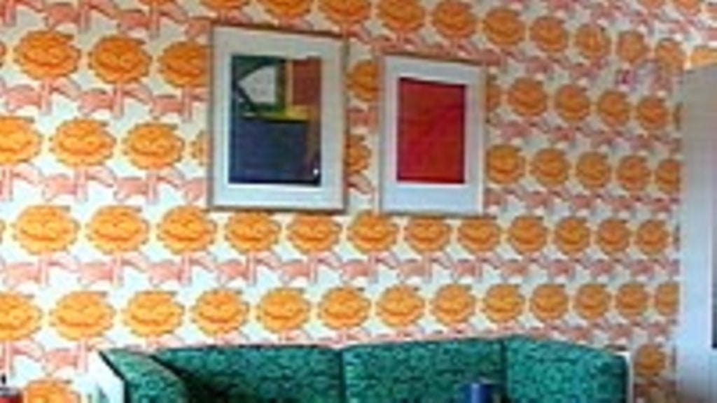 1970-luvun olohuone Tuusulan asuntomessuilla