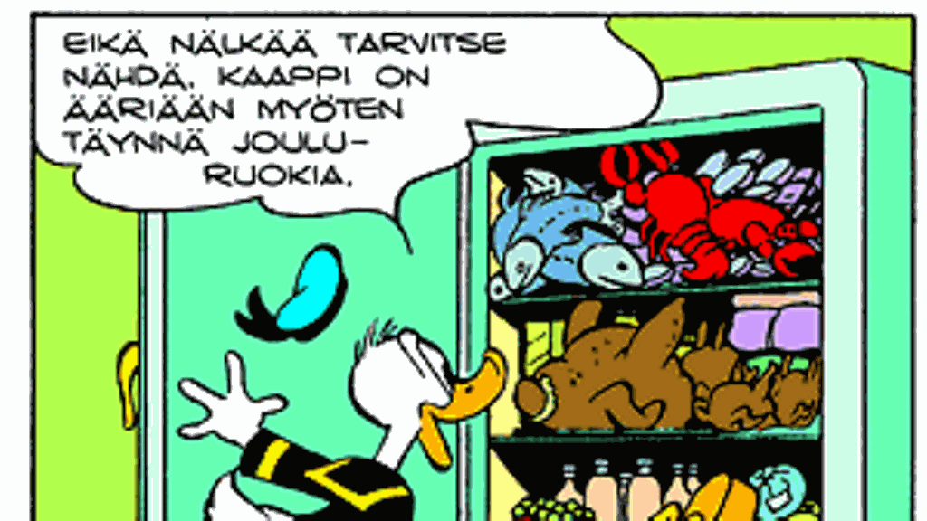 Akun joulujääkaappi