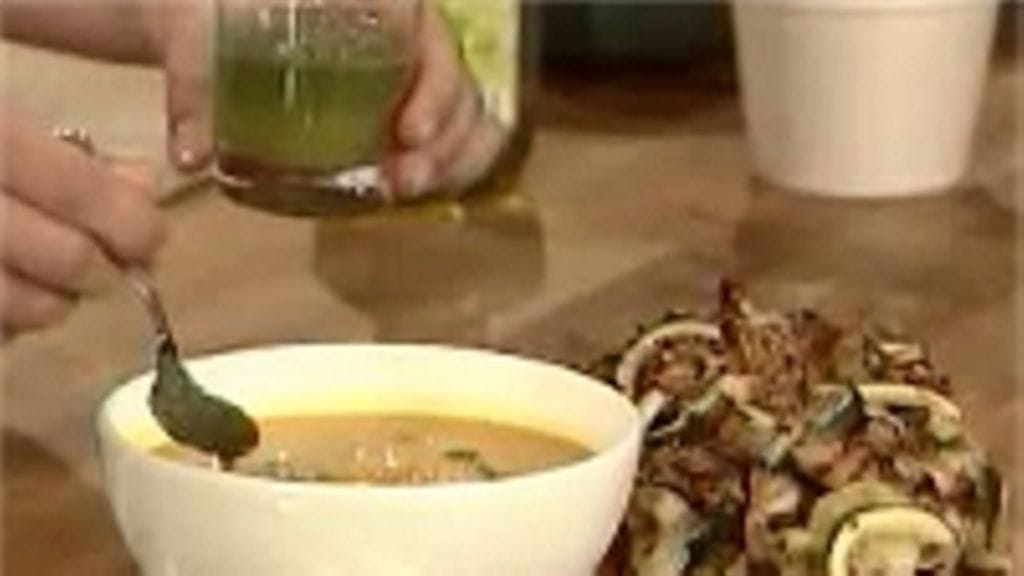 Ripaus rakuunaöljyä keiton päälle