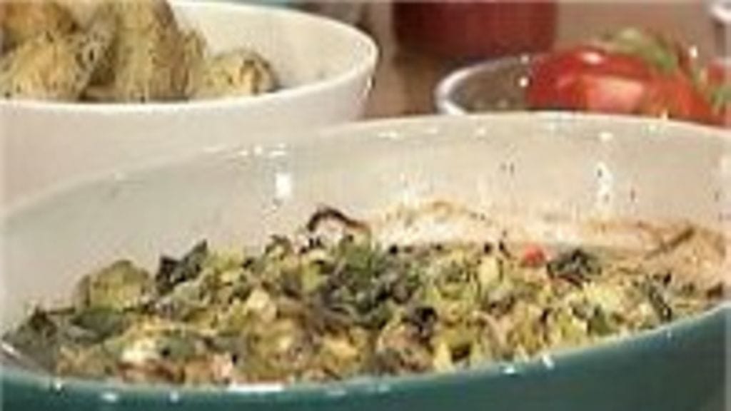 Kirjolohi-purjovuoka