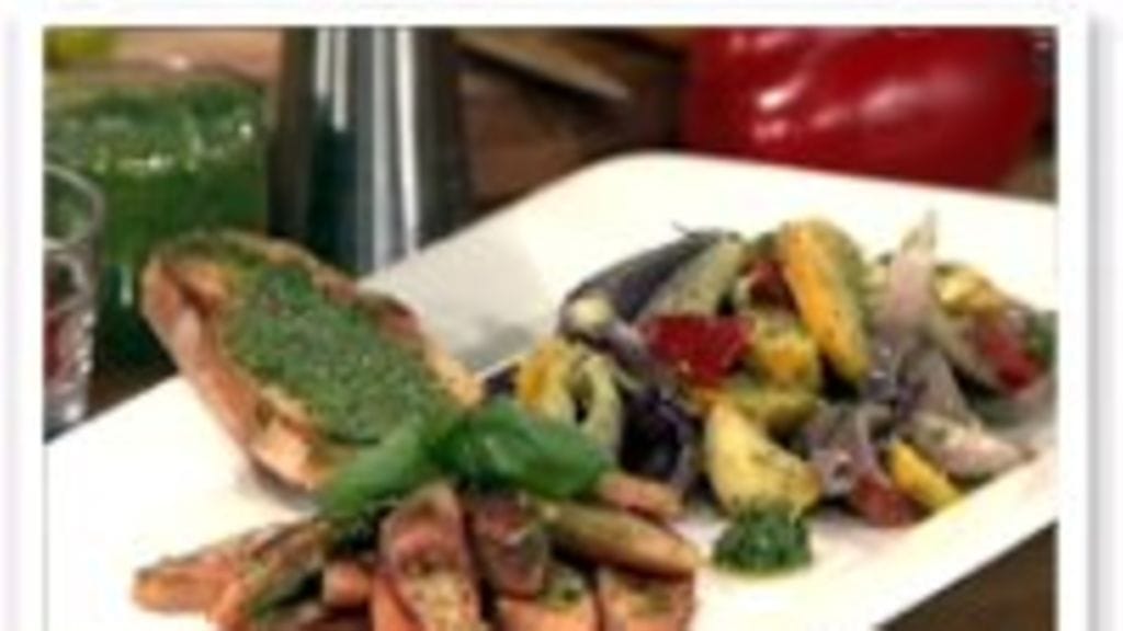 Kasviksia ja lenkkiä pestossa