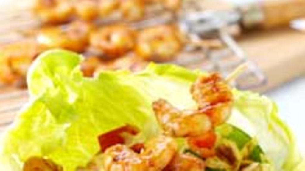 Teriyaki katkarapusalaatti