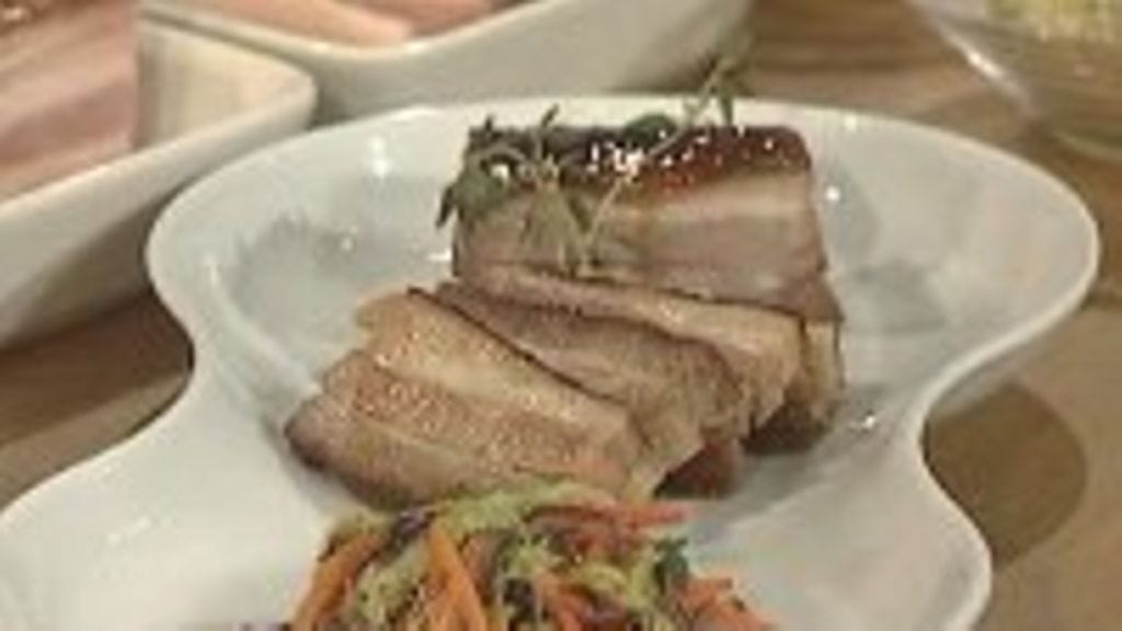 Possunkylkyä ja wokkivihanneksia