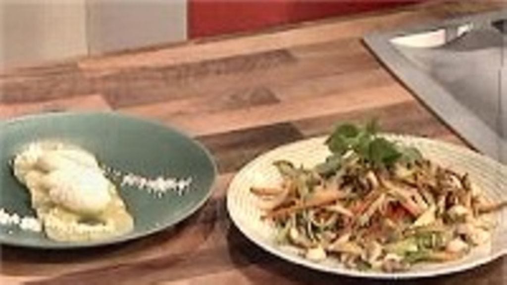 Sieniwok ja kookos-ananasta