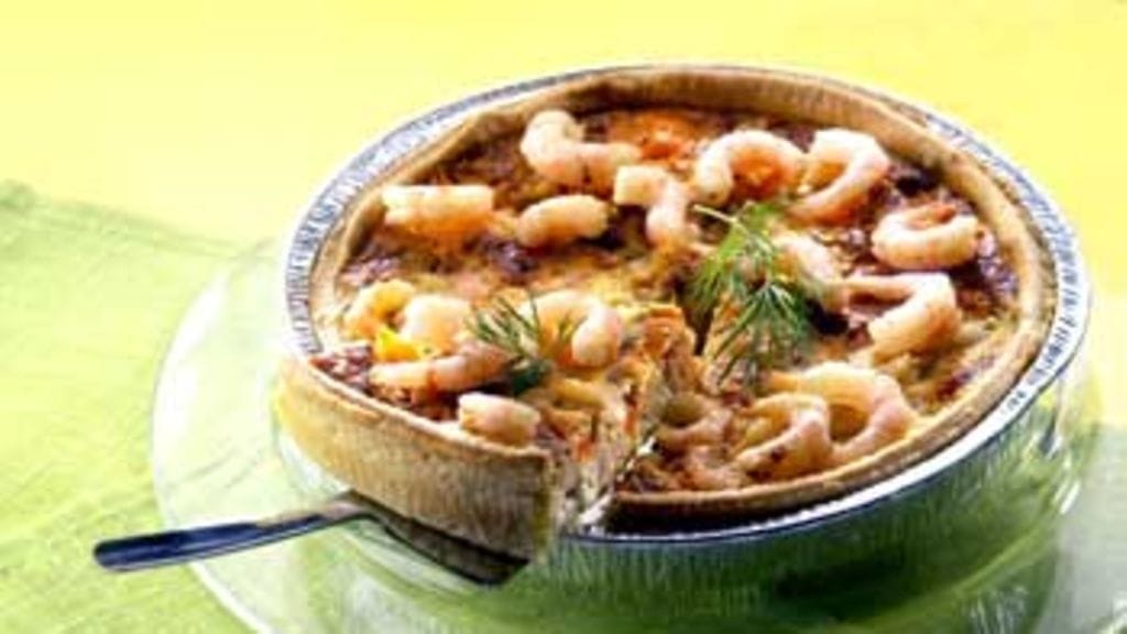 Helppo katkarapupiiras.