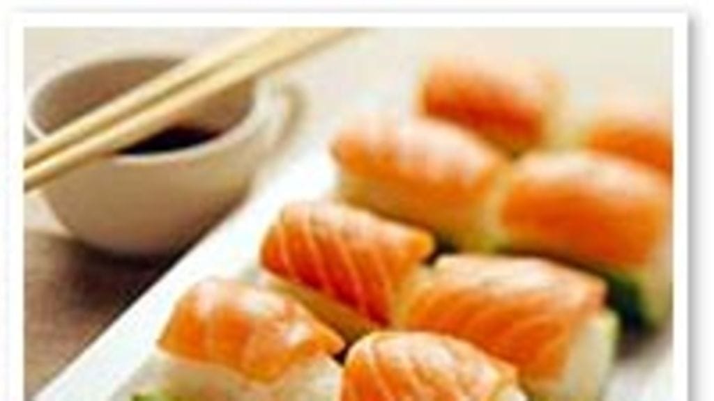 kurkkuveneet sushin tapaan