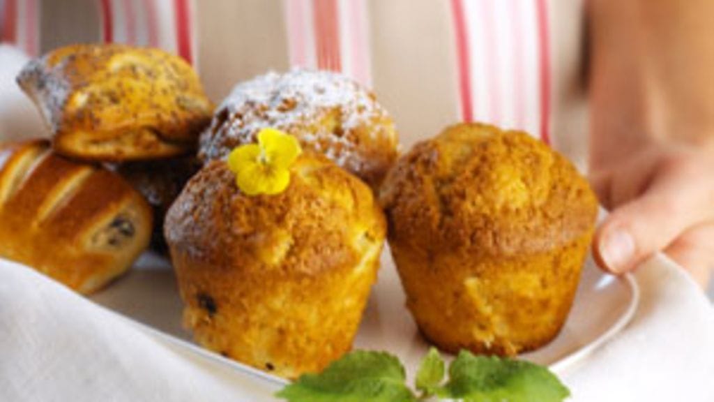 Raparperi-kookosmuffinit