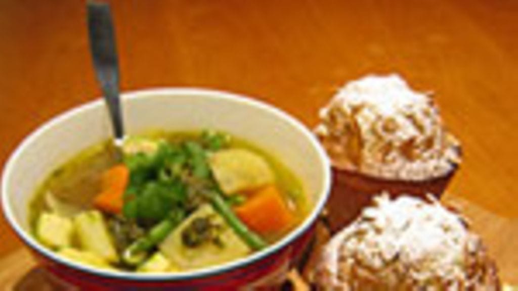 Kasviskeitto ja myslimuffinsit