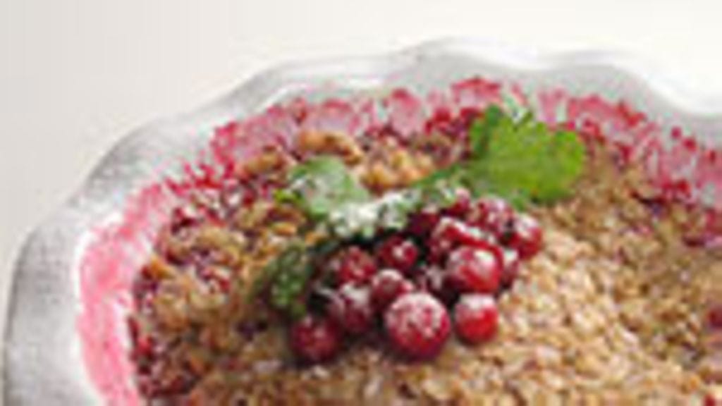 kaura-puolukkapaistos