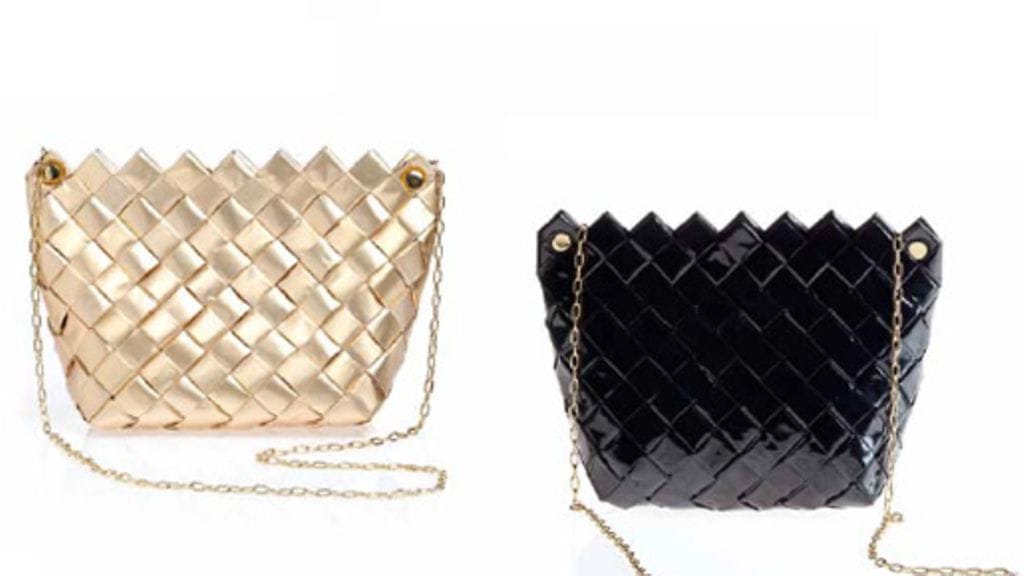 Kuka uskoisi, että kahvipusseista syntyy näin upea iltalaukku? Kuva kirjasta "Kahvipussin uusi ulottuvuus".