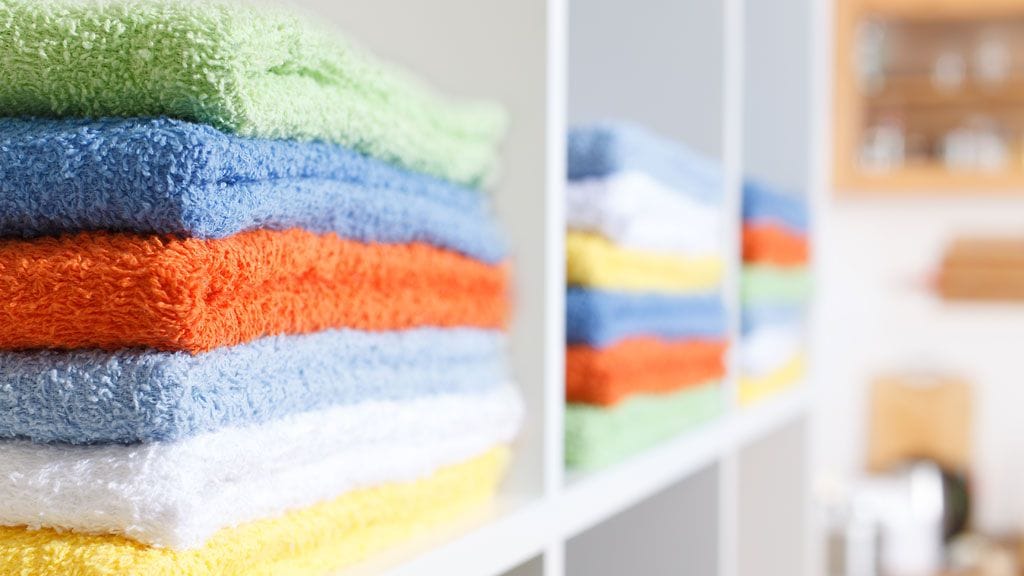 Laita vanha pyyhe kiertoon aina kun ostat uuden.