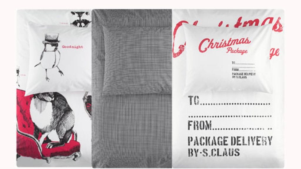 H&M Home -malliston joululamallistosta löytyy petivaatteet jokaiseen sänkyyn.