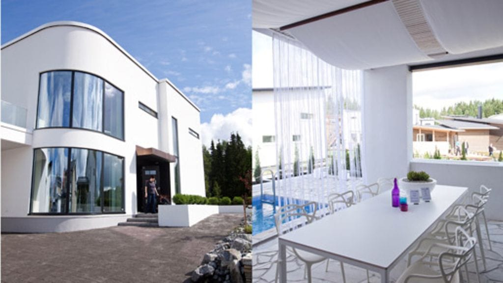 Aeroc-kivitalojen Louhi on näyttävä koti.