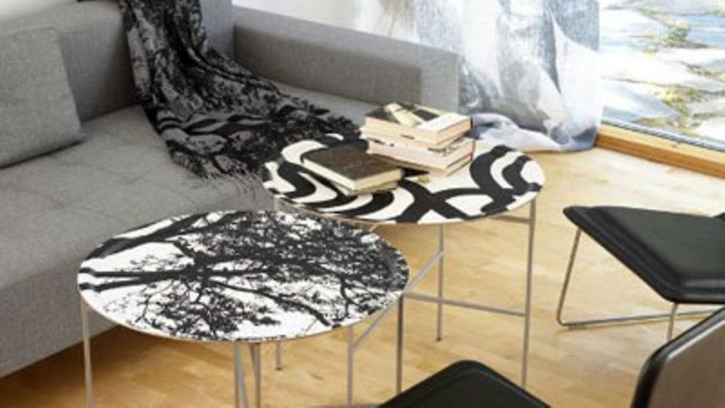 Marimekon mustavalkeita kuoseja