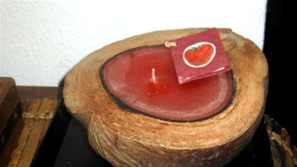 Mingo, kookospähkinäkynttilä