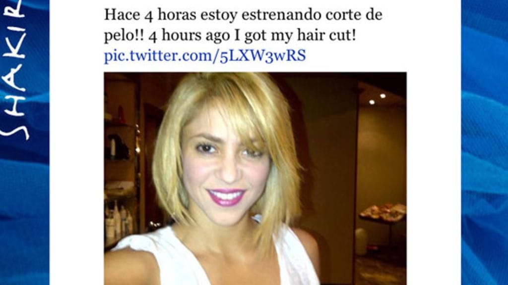 Shakira leikkasi hiuksensa
