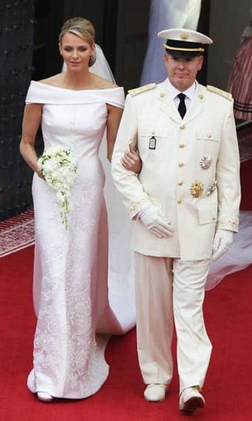 Ruhtinas Albert ja Charlene Wittstock vihittiin Monacossa. Vieraana Victoria Silvsted.